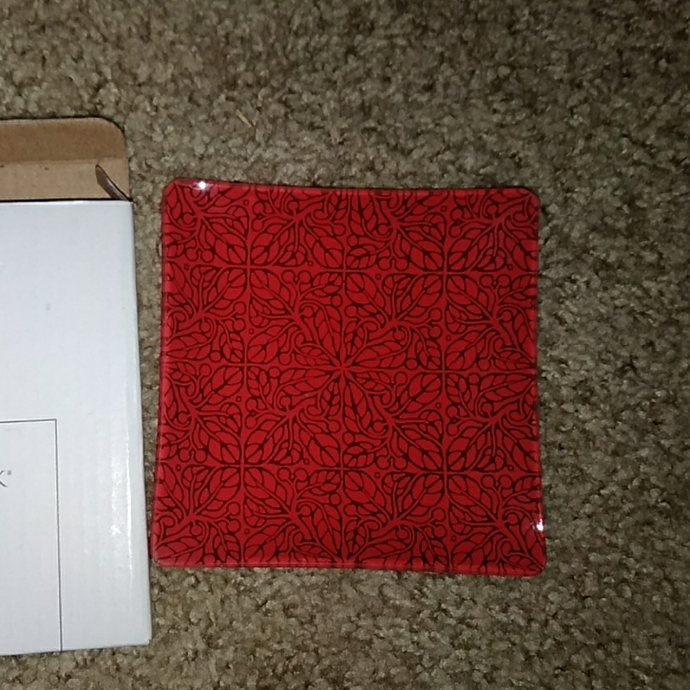 MUDLARK Merry glass soap or trinket dish